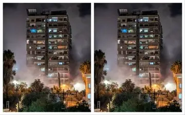 ویدئویی دیگر از محل بمباران در منطقه المزه دمشق!