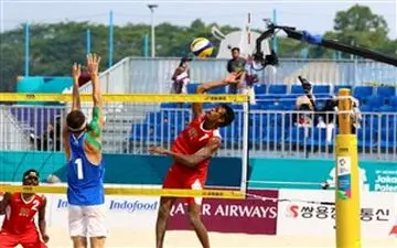 دومین برد تیم الف والیبال ساحلى