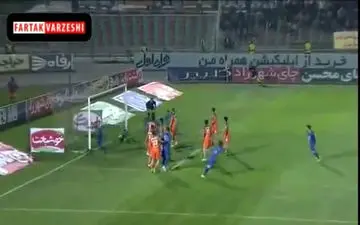 گل دوم استقلال به سایپا ( عارف غلامی)