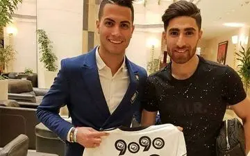 عکس یادگاری علیرضا جهانبخش با رونالدو!+ عکس