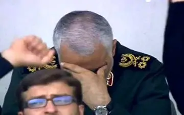 اشک‌های شهید سردار سلیمانی حین قسم خوردن به نام شهدا + فیلم