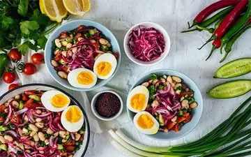 غذای رژیمی | سالاد لوبیا سفید