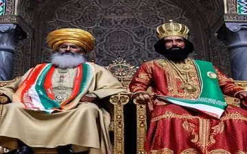 حکایت نادر شاه افشار و محمد شاه گورکانی حاکم هندوستان
