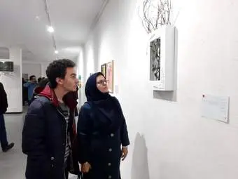 آیین افتتاح دومین نمایشگاه هنرهای مفهومی کرمانشاه (به روایت تصویر)