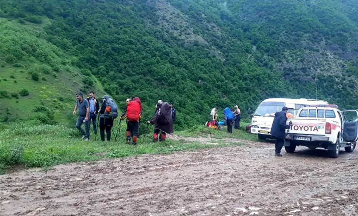 پایان اضطراب 2 روزه/ پیدا شدن کوهنوردان گمشده در علی آباد کتول / آنها 15 نفر بودند 