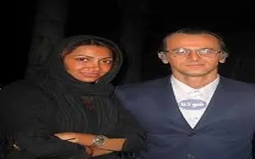  امین حیایی و همسرش در کنار هم