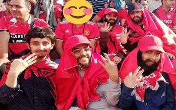 دختران پسرنما؛دیدن قهرمانی پرسپولیس با ریش و سیبیل قلابی!