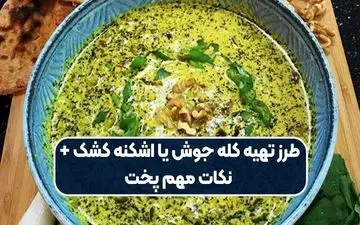 طرز تهیه اشکنه کشک: یک غذای سنتی و آسان برای روزهای شلوغ