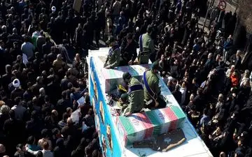 تعدادی از تشییع کنندگان پیکر حاج قاسم جان باختند
