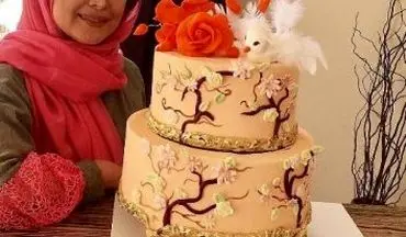 کیک جالب جشن تولد 44 سالگی خانم بازیگر ایرانی | عکس