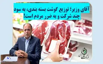 آقای وزیر؛ توزیع گوشت بسته بندی به سود چند شرکت و به ضرر مردم است!+ویدیو 