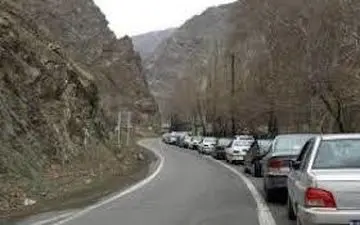  ترافیک نیمه سنگین در مسیر رفت و برگشت محور چالوس