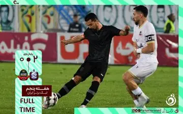 خلاصه بازی ملوان 2 - شمس آذر قزوین 0 + ویدئو