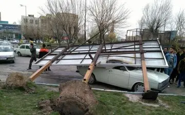  تندباد در برخی از مناطق استان اردبیل خساراتی برجای گذاشت