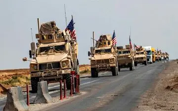 ورود کاروان نظامی آمریکا به پایگاه «قسرک» سوریه