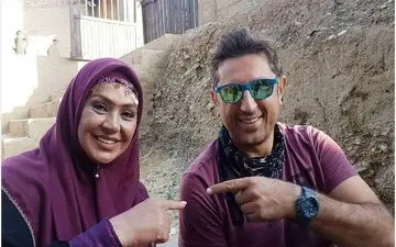 تیپ و ژست متفاوت نسرین مقانلو /عکس