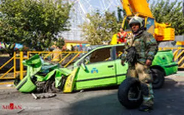 حادثه اتوبان بسیج به روایت پسر راننده تاکسی که زیر جرثقیل ماند