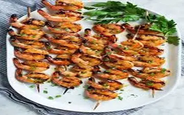 طرز تهیه  میگو کبابی طعم دار| غذای جذاب دریایی!