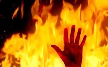 مجروح شدن 5 آتش نشان در آتش سوزی کوی عامری اهواز