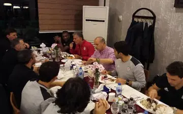 رئیس فدراسیون فوتبال در اردوی تیم ملی حضور یافت