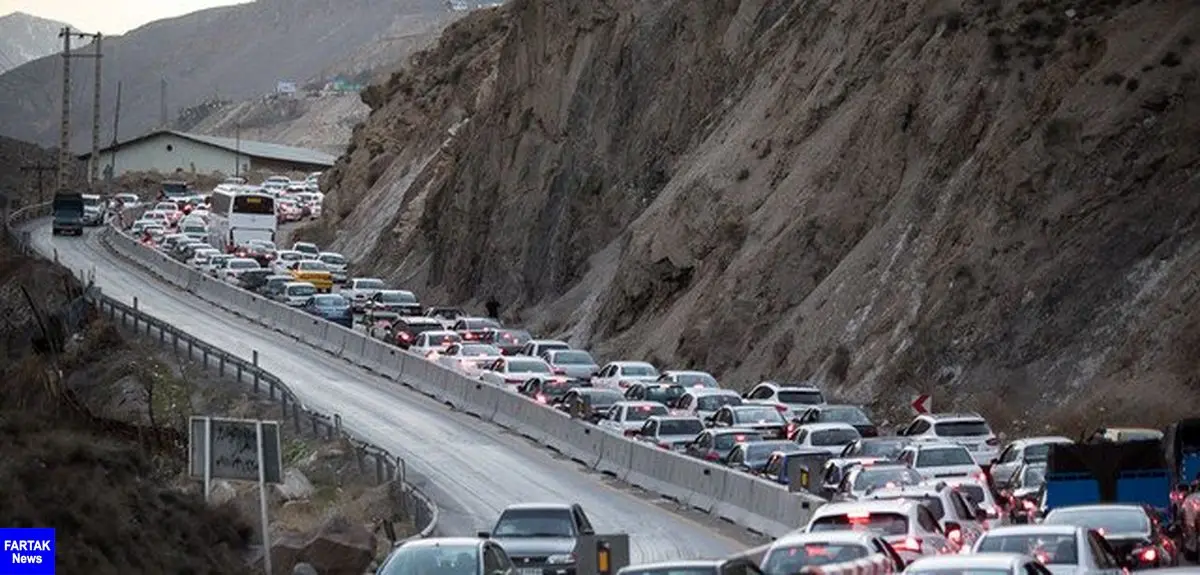 ترافیک سنگین و نیمه سنگین برخی جاده‌های کشور