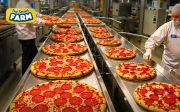 پیتزای نیمه آماده: مراحل تولید جذاب در کارخانه
