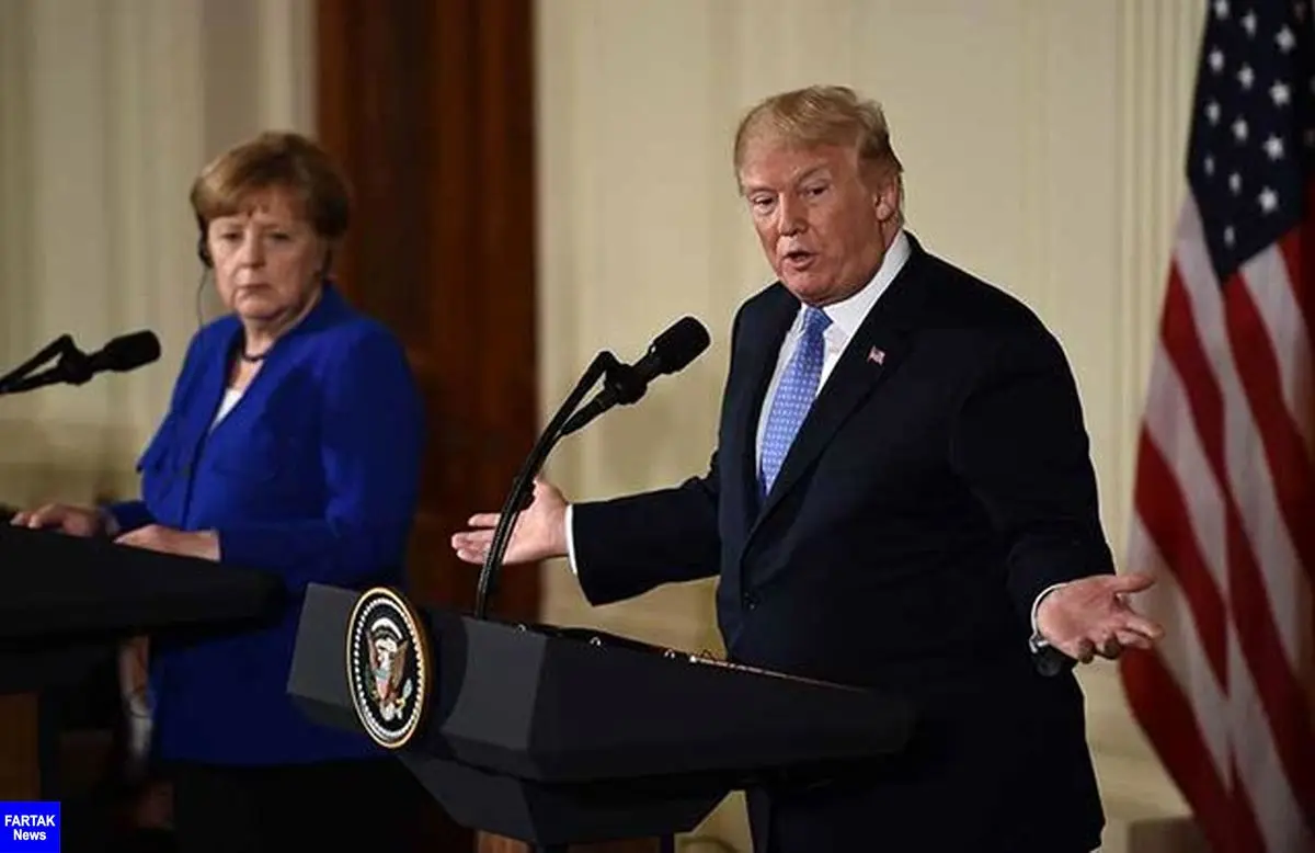 رئیس جمهوری آمریکا با صدراعظم آلمان در کاخ سفید دیدار کرد