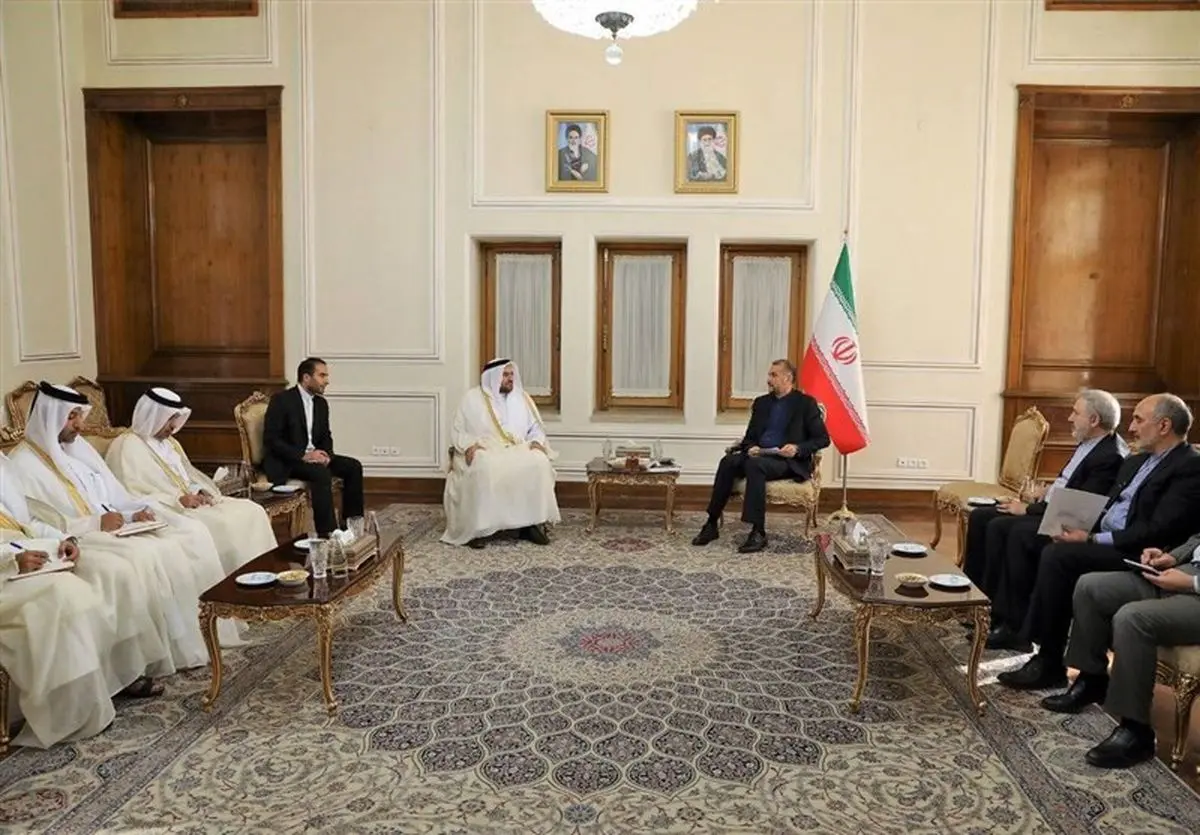 دیدار معاون وزیر خارجه قطر در امور منطقه‌ای با امیرعبداللهیان