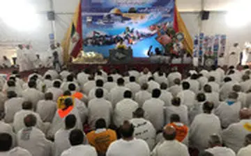 فریاد «مرگ بر آمریکا» در صحرای عرفات