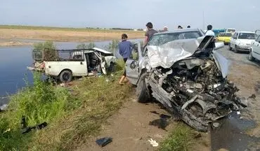 تصادف در محور بندرترکمن -آق قلا یک کشته و ۲ مصدوم بر جای گذاشت