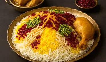 شیرین‌پلو؛ غذای طلایی و مجلسی ایرانی با عطر زعفران و خلال‌ها