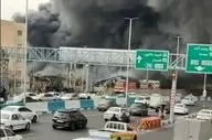 حادثه آتش سوزی بازار جنت تا کنون مصدومی نداشته است + ویدئو