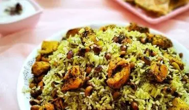 طرز تهیه پلو شوشتری | دستور مجلسی با فیله مرغ خوش‌طعم
