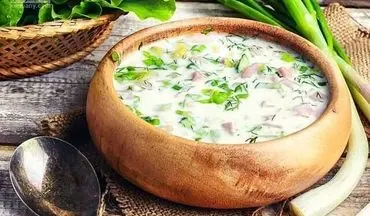 طرز تهیه آش دوغ خوشمزه بدون استفاده از رشته و کشک (ویدئو)