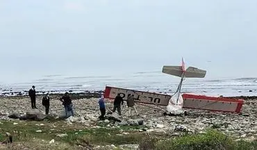 سقوط یک فروند هواپیمای تفریحی در رامسر