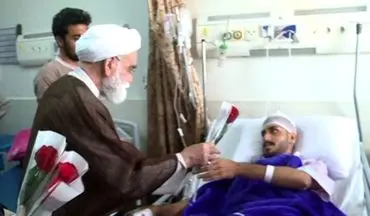 عیادت نماینده ویژه رهبر معظم انقلاب از مصدومان حادثه بندرشهید رجایی