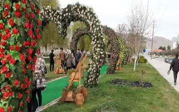 نصب بیش از ۵۰ اِلمان شهری به مناسبت نوروز در کرمانشاه
