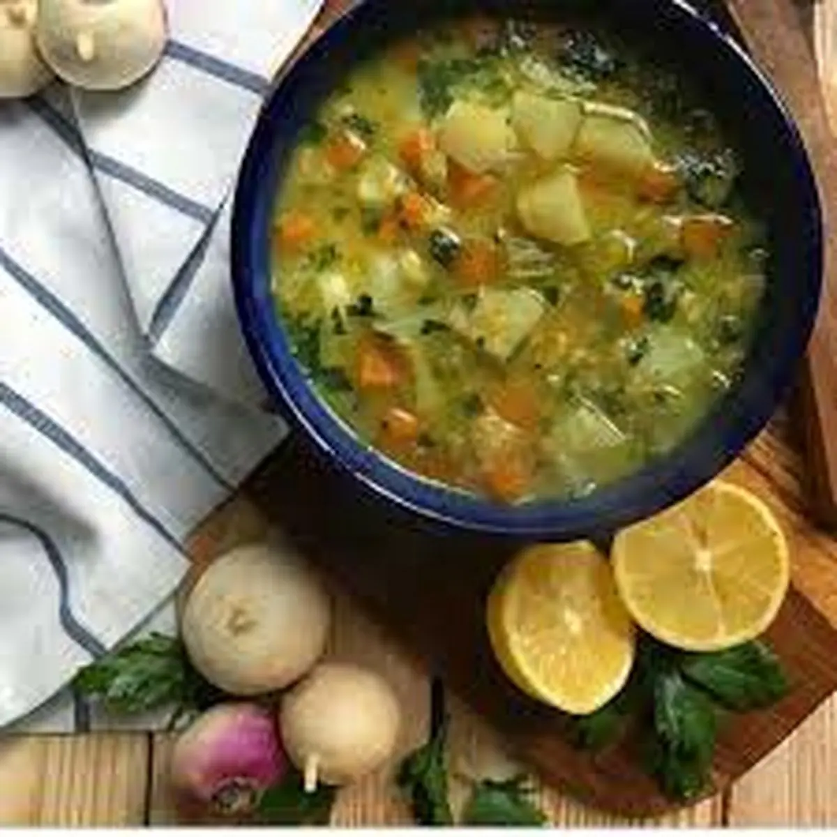 سوپ مقوی و خوش خوراک | آموزش سوپ شلغم !