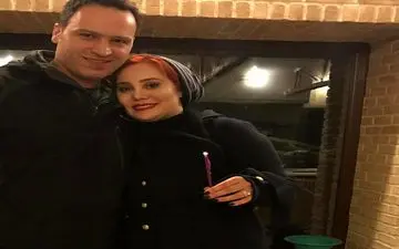  جشن تولد بازیگر زن معروف در کنار همسرش