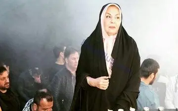 گریه های خانم بازیگر در دسته های عزاداری+عکس