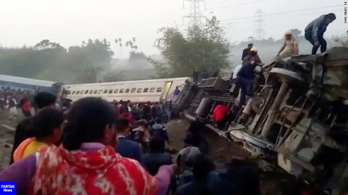  9 کشته بر اثر از ریل خارج شدن یک قطار مسافربری در هند