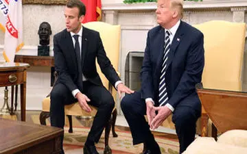  درخواشت عجیب ترامپ از مکرون