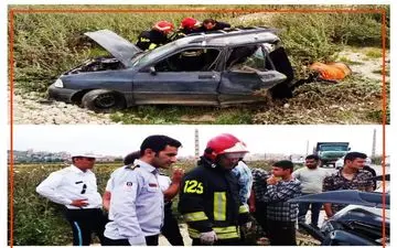 تصادف پراید و لندکروز یک فوتی و یک مصدوم به جا گذاشت