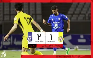 خلاصه بازی فجرسپاسی 1 - استقلال خوزستان 2 + ویدئو
