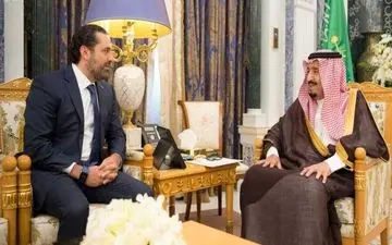 دیدار حریری با پادشاه عربستان