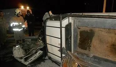  واژگونی وانت در دانسفهان یک کشته برجای گذاشت 