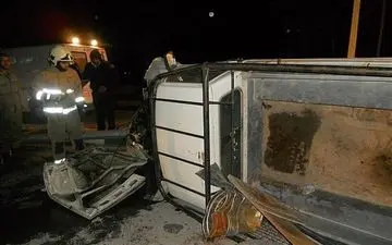  واژگونی وانت در دانسفهان یک کشته برجای گذاشت 