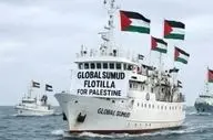 اعلام حالت اضطراری در ناوگان «صمود» در پی نزدیک شدن نیروی دریایی اسرائیل