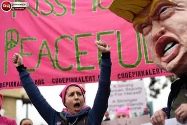اعتراضات جهانی در روز زن + تصاویر