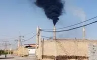 دود نیروگاه رامین درچشم شهرستان باوی